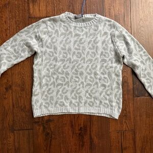 Wooden Ships Leopard Crew Sweater s/m NWT